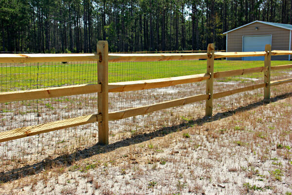 Timber fencing supply